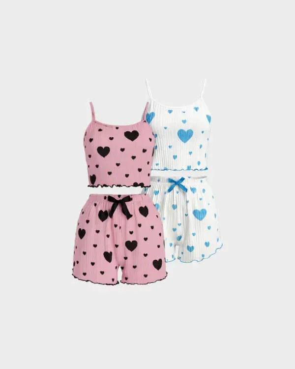 Conjunto Pijama Love Summer 💖 - Pague 1 y Reciba 2!