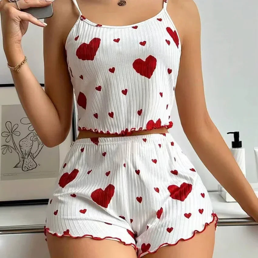 Conjunto Pijama Love Summer 💖 - Pague 1 y Reciba 2!