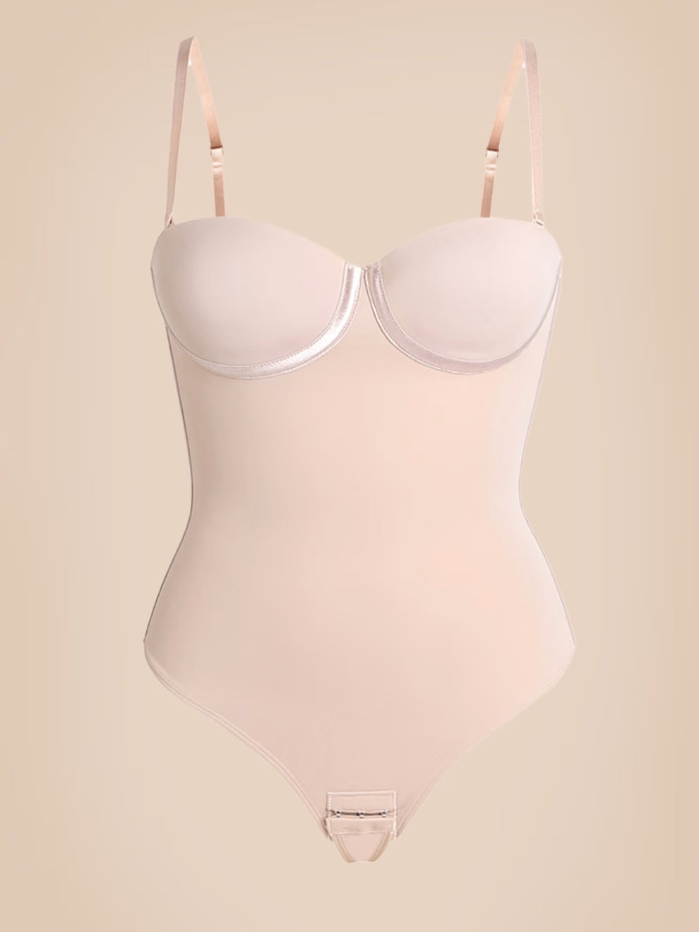 Body Faja Tanga con Cordones en la Espalda sin Costuras