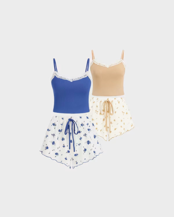 Lace Dreams Pajama Set 🌙 – Buy 1 Get 2!