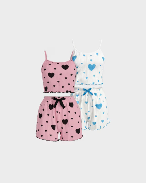 Conjunto Pijama Love Summer 💖 - Pague 1 y Reciba 2!