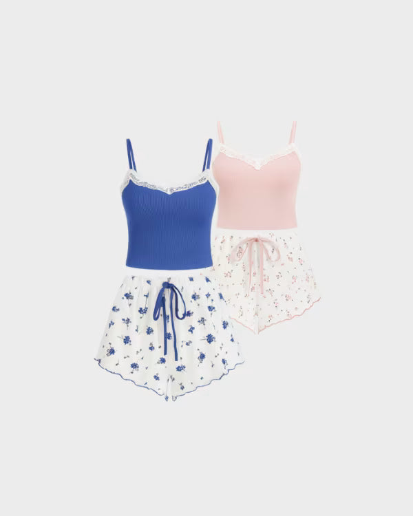 Lace Dreams Pajama Set 🌙 – Buy 1 Get 2!