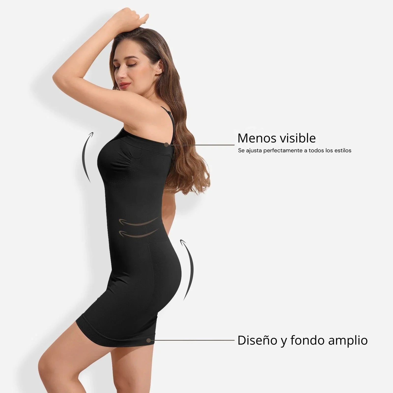 Vestido Moldeador sin Costuras y Correas Removibles Compra en: bellasenorita.com.mx