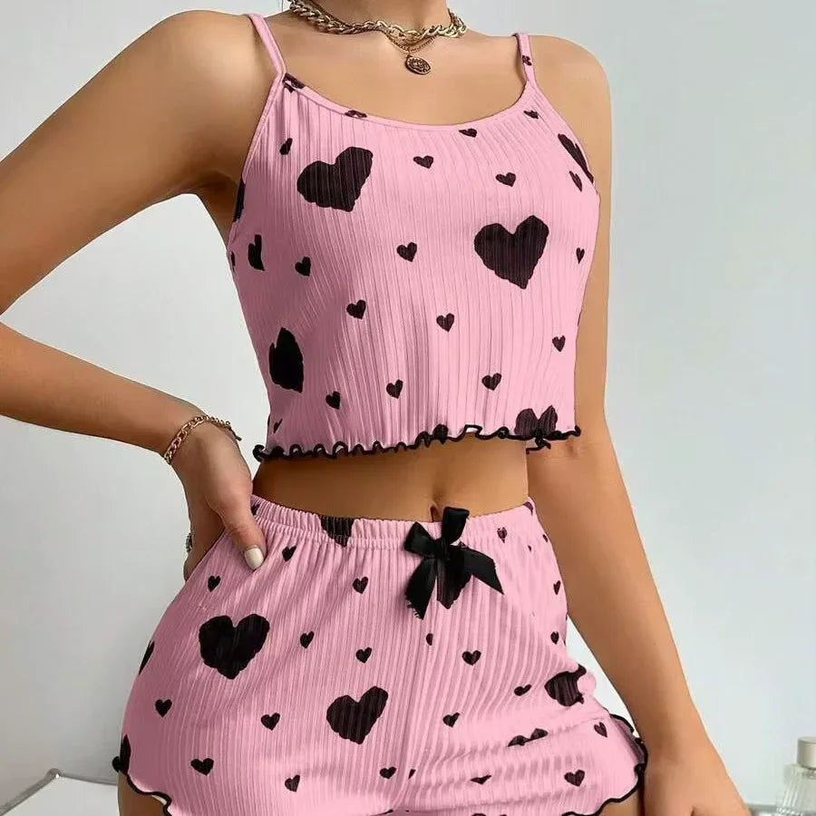 Conjunto Pijama Love Summer 💖 - Pague 1 y Reciba 2!