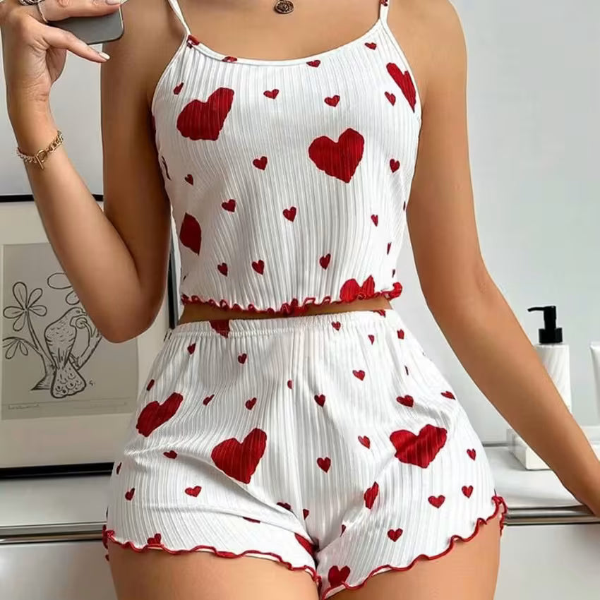 Conjunto Pijama Love Summer 💖 - Pague 1 y Reciba 2!