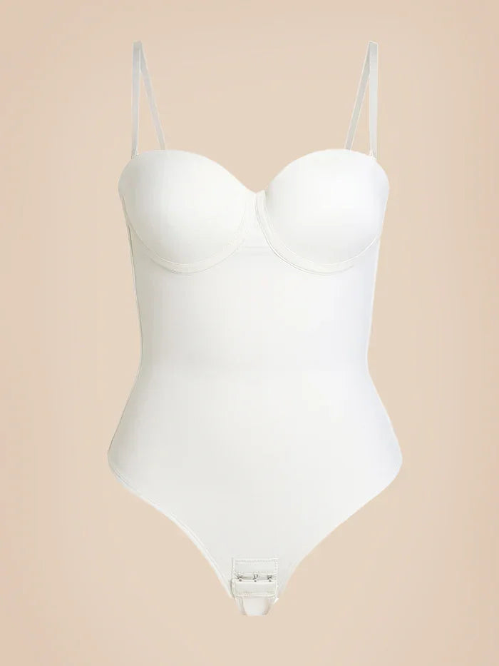 Body Faja Tanga con Cordones en la Espalda sin Costuras