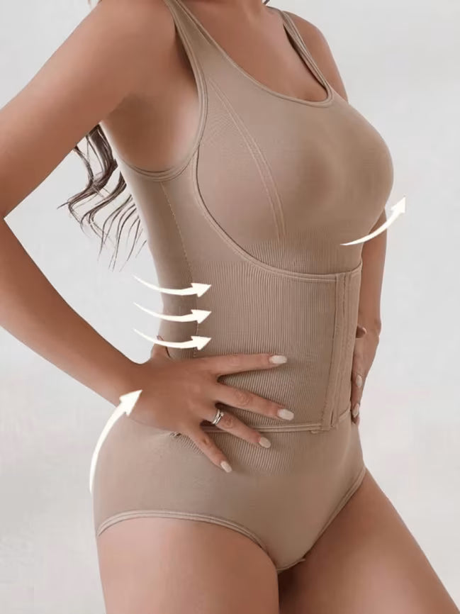 Nuevo Body Moldeador Con Cinturón Y Cremallera En La Barriga