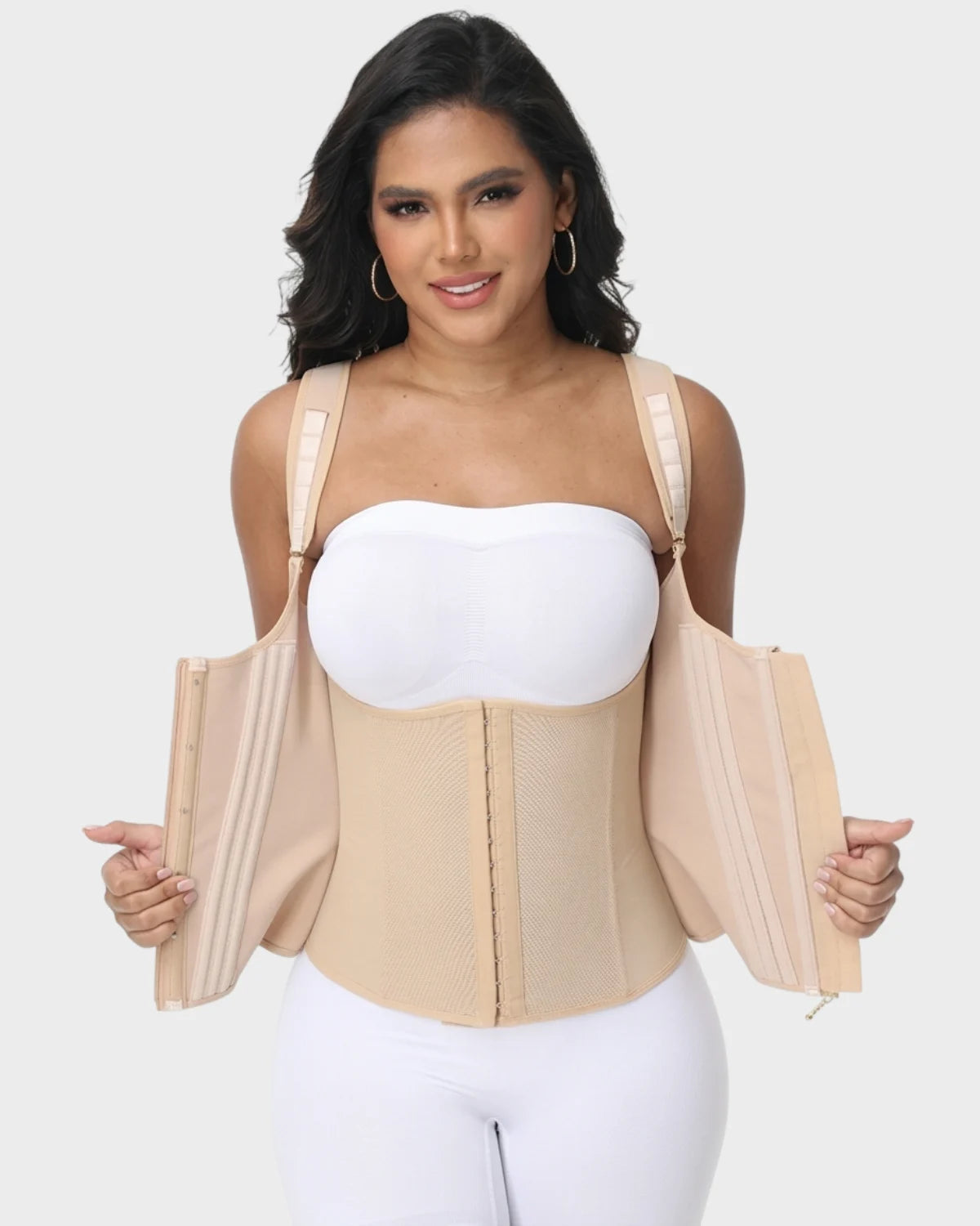 Corsé Cinturilla con Varillas y Escote Abierto BodyGlide®